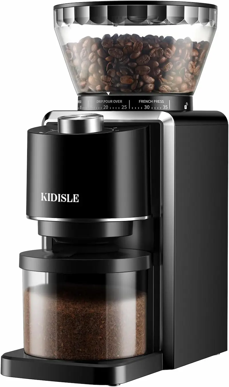 KIDISLE Conical ELECTRIC Burr Coffee BEAN Grinder